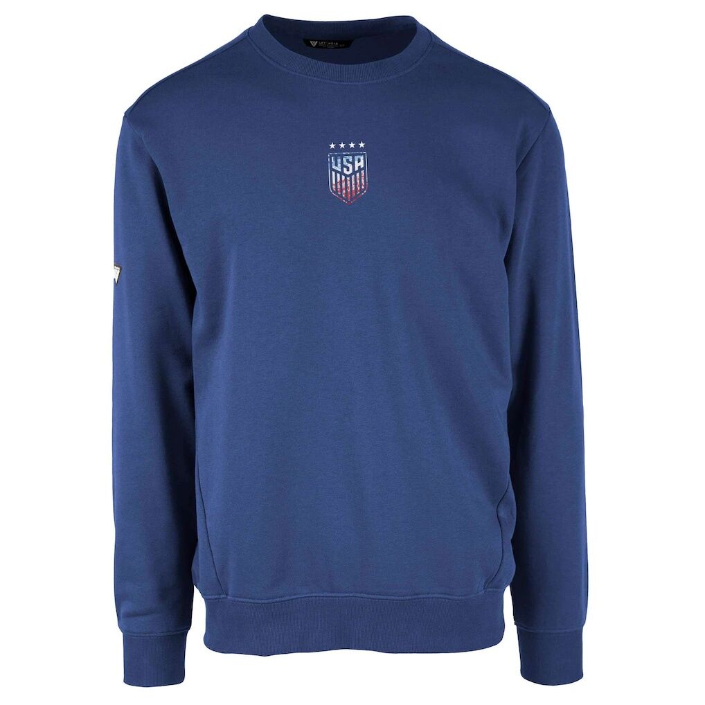 USWNT Levelwear Zane Pixel Crew Neck Pullover Sweatshirt - Royal