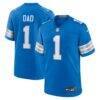 Number 1 Dad Detroit Lions Nike Game Jersey - Blue - Front View