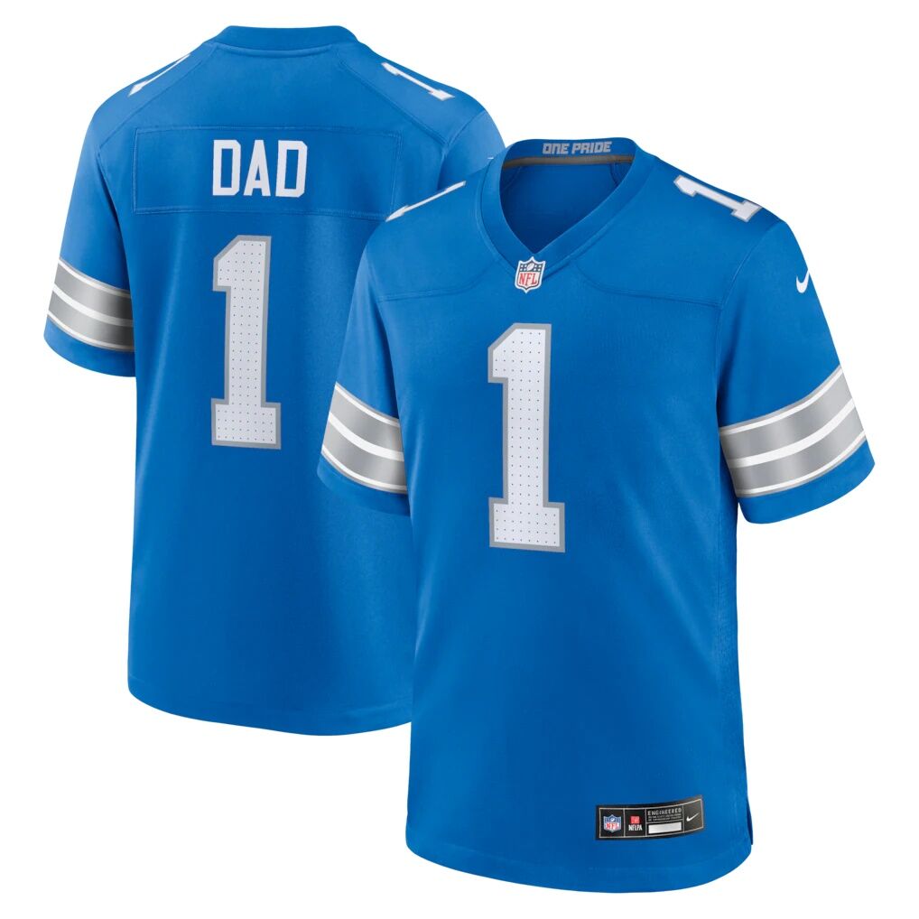 Number 1 Dad Detroit Lions Nike Game Jersey