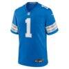 Number 1 Dad Detroit Lions Nike Game Jersey - Blue - Side View