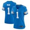 Number 1 Mom Detroit Lions Nike Game Jersey - Blue - Front View