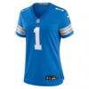Number 1 Mom Detroit Lions Nike Game Jersey - Blue - Side View