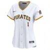 Pittsburgh Pirates Nike Women's #1 Mom Home Limited Jersey - White - Side View