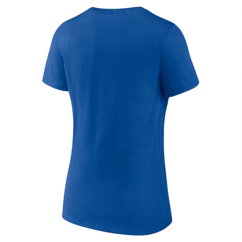 Texas Rangers Women’s Lone Star Baseball V-Neck T-Shirt – Royal