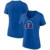 Texas Rangers Women's Lone Star Baseball V-Neck T-Shirt - - Front View