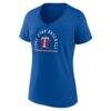 Texas Rangers Women's Lone Star Baseball V-Neck T-Shirt - - Side View