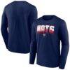 Washington Nationals Defend the District Long Sleeve T-Shirt - Navy - Front View