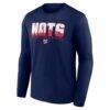 Washington Nationals Defend the District Long Sleeve T-Shirt - Navy - Side View