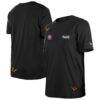 Chicago Cubs New Era x Felt T-Shirt - Black - Front View