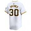 Paul Skenes Pittsburgh Pirates Nike Home Limited Player Jersey - White - Detail View
