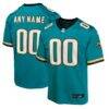 Jacksonville Jaguars Nike Youth Prowler Throwback Custom Game Jersey - Teal - Front View