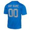 Detroit Lions Nike Youth Alternate Custom Game Jersey - Blue - Detail View