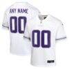 Minnesota Vikings Nike Youth Alternate Custom Game Jersey - White - Front View