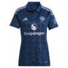 Manchester United adidas Women's 2024/25 Away Replica Custom Jersey - Navy - Side View