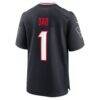 Houston Texans Nike #1 Dad Game Jersey - Navy - Detail View
