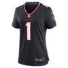 Houston Texans Nike Women's #1 Mom Game Jersey - Navy - Side View