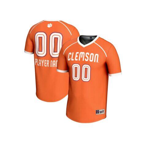 Clemson Tigers GameDay Greats Youth NIL Pick-A-Player Women's Lacrosse Lightweight Jersey - Orange - Front View