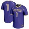 #1 James Madison Dukes GameDay Greats Youth Lightweight Women's Lacrosse Fashion Jersey - Purple - Front View