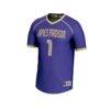 #1 James Madison Dukes GameDay Greats Youth Lightweight Women's Lacrosse Fashion Jersey - Purple - Side View