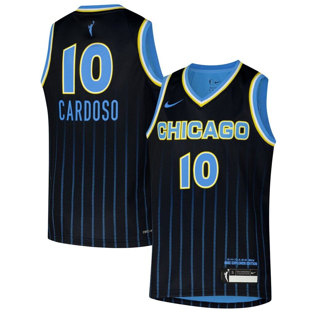 Kamilla Cardoso Chicago Sky Nike  Youth 2024 WNBA Draft Explorer Edition Victory Player Jersey