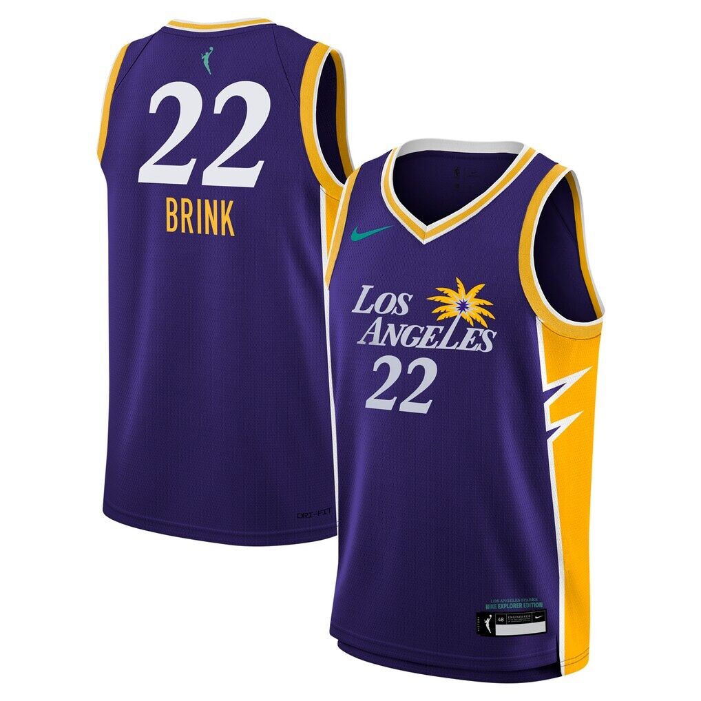 Cameron Brink Los Angeles Sparks Nike  Youth 2024 WNBA Draft Explorer Edition Victory Player Jersey