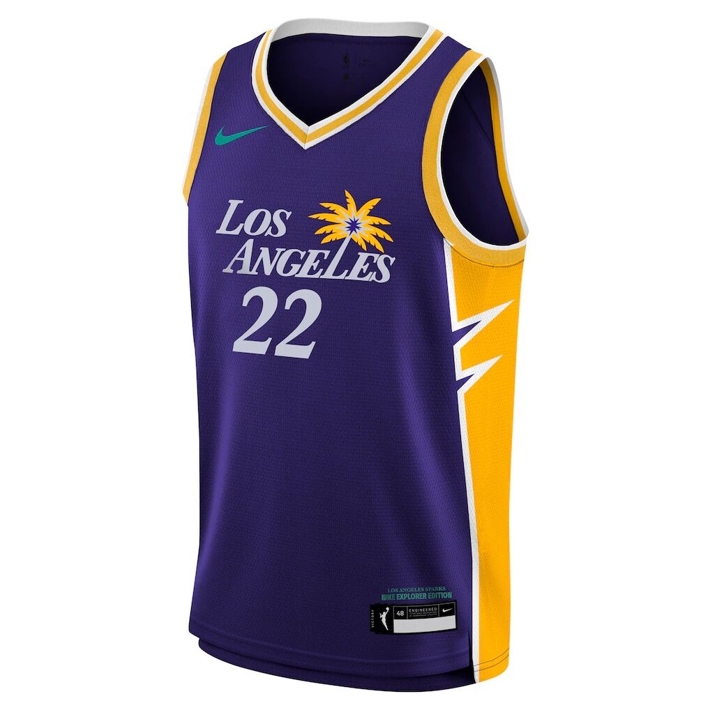 Cameron Brink Los Angeles Sparks Nike  Youth 2024 WNBA Draft Explorer Edition Victory Player Jersey