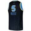 Angel Reese Chicago Sky Nike Youth 2024 WNBA Draft Explorer Edition Victory Player Jersey - Black - Detail View
