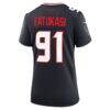 Folorunso Fatukasi Houston Texans Nike Women's Team Game Jersey - Navy - Detail View