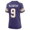 J.J. McCarthy Minnesota Vikings Nike Women's 2nd Alternate Player Game Jersey - Purple - Detail View