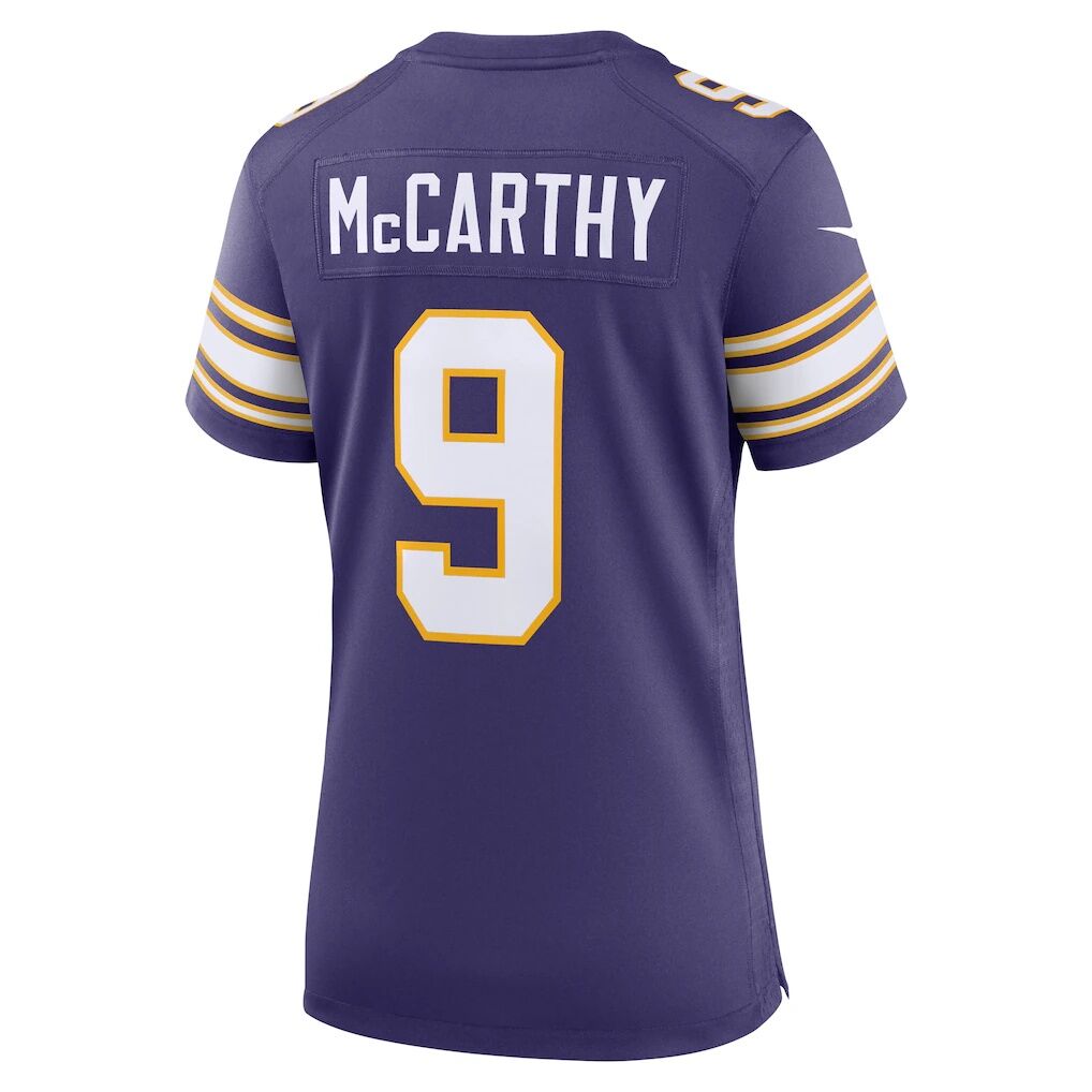 J.J. McCarthy Minnesota Vikings Nike Women's 2nd Alternate  Player Game Jersey