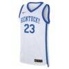 Anthony Davis Kentucky Wildcats Nike Performance Replica Basketball Jersey - White - Side View
