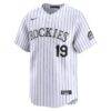 Charlie Blackmon Colorado Rockies Nike Youth Home Limited Player Jersey - White - Side View