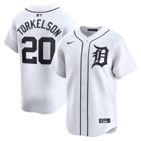 Spencer Torkelson Detroit Tigers Nike Youth Home Limited Player Jersey - White - Front View