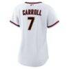 Corbin Carroll Arizona Diamondbacks Nike Women's Home Replica Player Jersey - White - Detail View