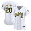 Zack Gelof Athletics Nike Women's Home Limited Player Jersey - White - Front View