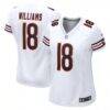 Caleb Williams Chicago Bears Nike Women's Game Player Jersey - White - Front View
