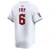 David Fry Cleveland Guardians Nike Home Limited Player Jersey - White - Detail View