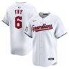 David Fry Cleveland Guardians Nike Home Limited Player Jersey - White - Front View