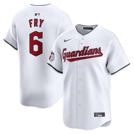 David Fry Cleveland Guardians Nike Home Limited Player Jersey - White - Front View