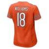 Caleb Williams Chicago Bears Nike Women's Alternate Game Jersey - Orange - Alt2