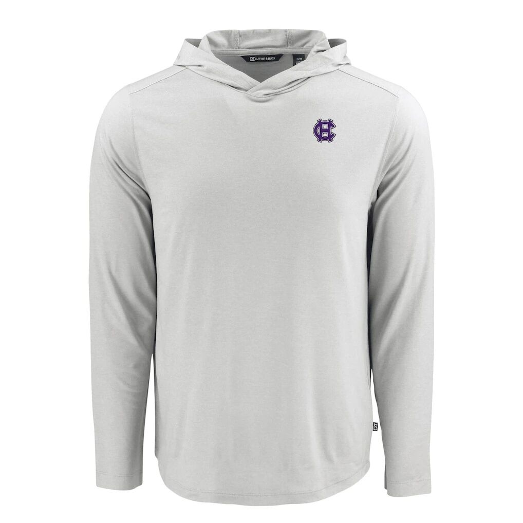 Holy Cross Crusaders Cutter & Buck Coastline Epic Comfort Eco Recycled Long Sleeve Hoodie T-Shirt