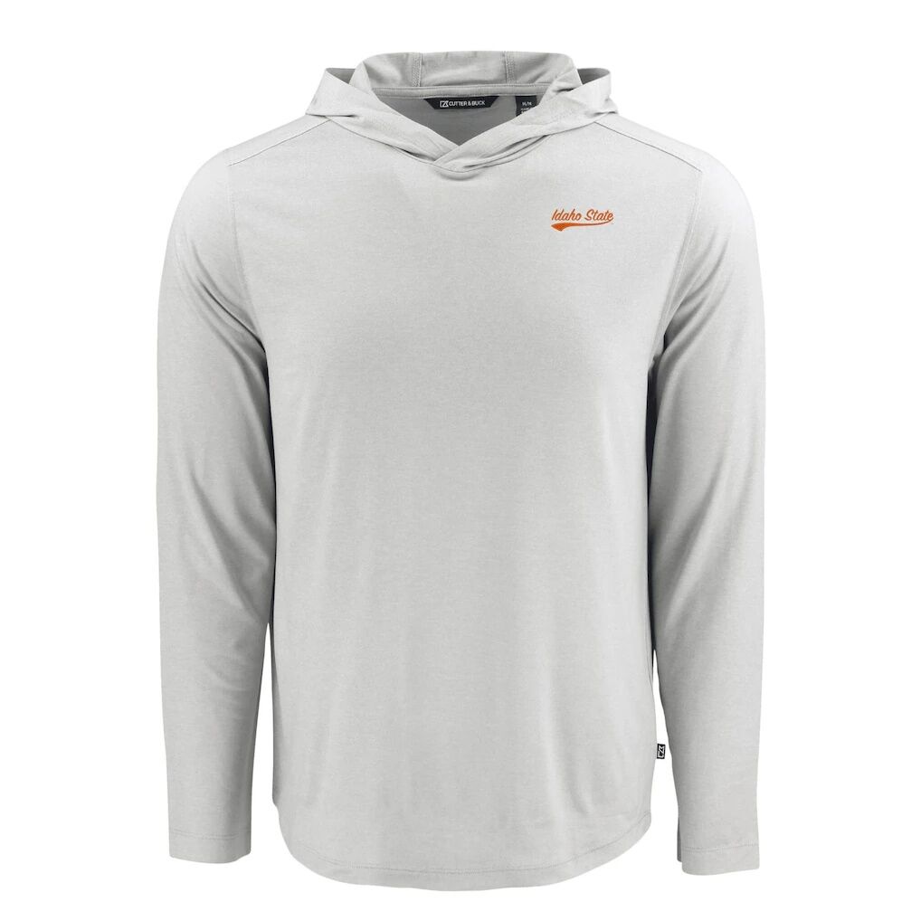 Idaho State Bengals Cutter & Buck Coastline Epic Comfort Eco Recycled Long Sleeve Hoodie T-Shirt