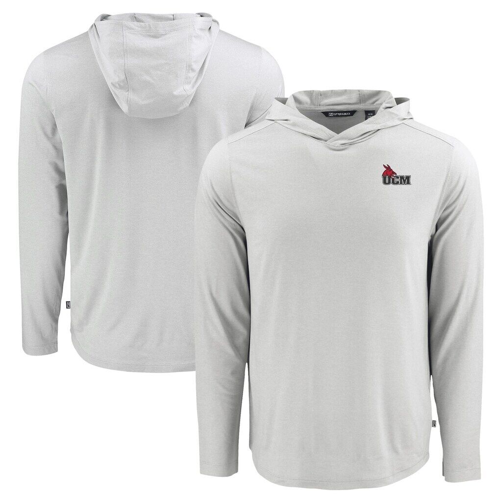 Central Missouri Mules Cutter & Buck Coastline Epic Comfort Eco Recycled Long Sleeve Hoodie T-Shirt