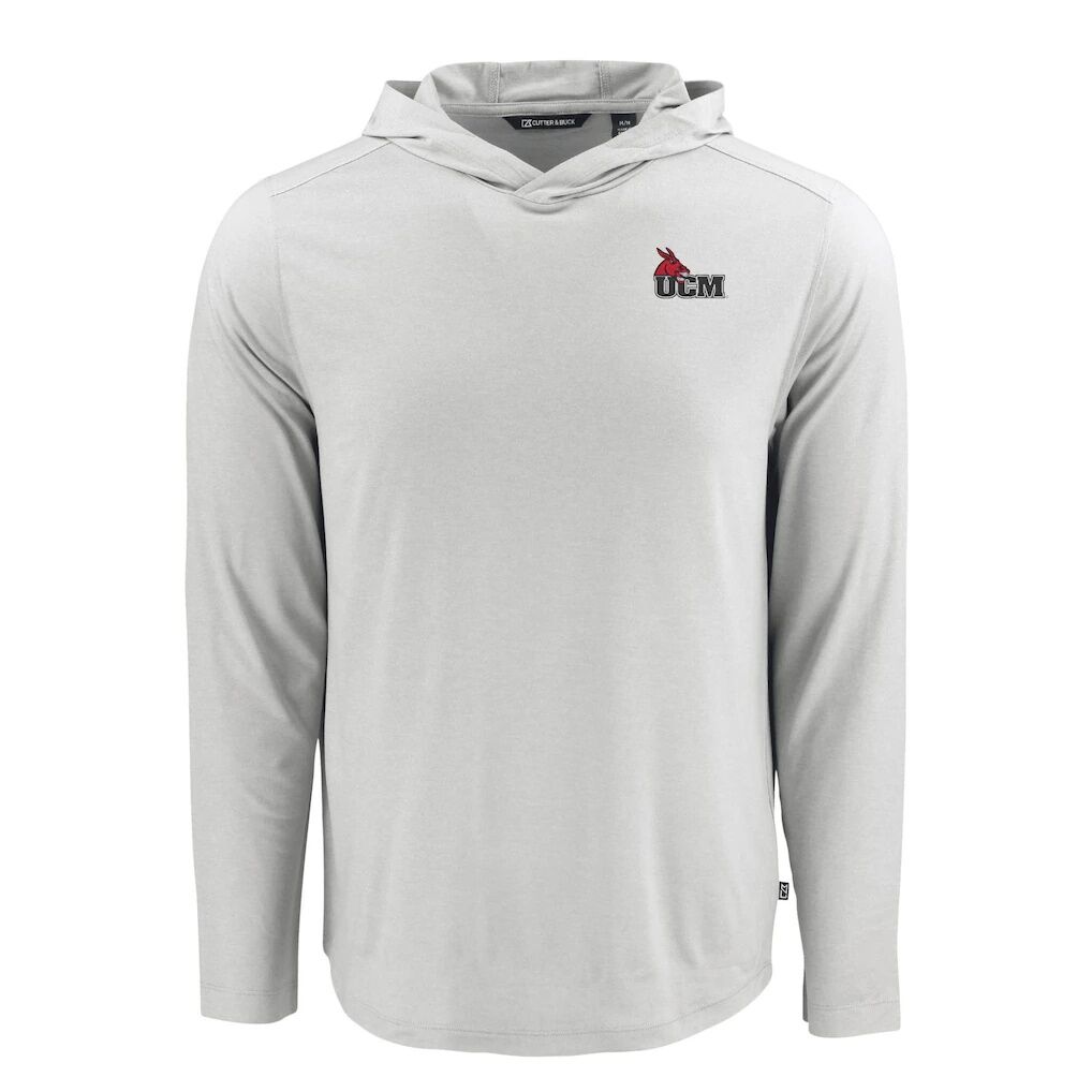 Central Missouri Mules Cutter & Buck Coastline Epic Comfort Eco Recycled Long Sleeve Hoodie T-Shirt