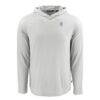 Emory Eagles Cutter & Buck Coastline Epic Comfort Eco Recycled Long Sleeve Hoodie T-Shirt - Gray - Side View