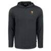 Fort Valley State Wildcats Cutter & Buck Coastline Epic Comfort Eco Recycled Long Sleeve Hoodie T-Shirt - Black - Side View