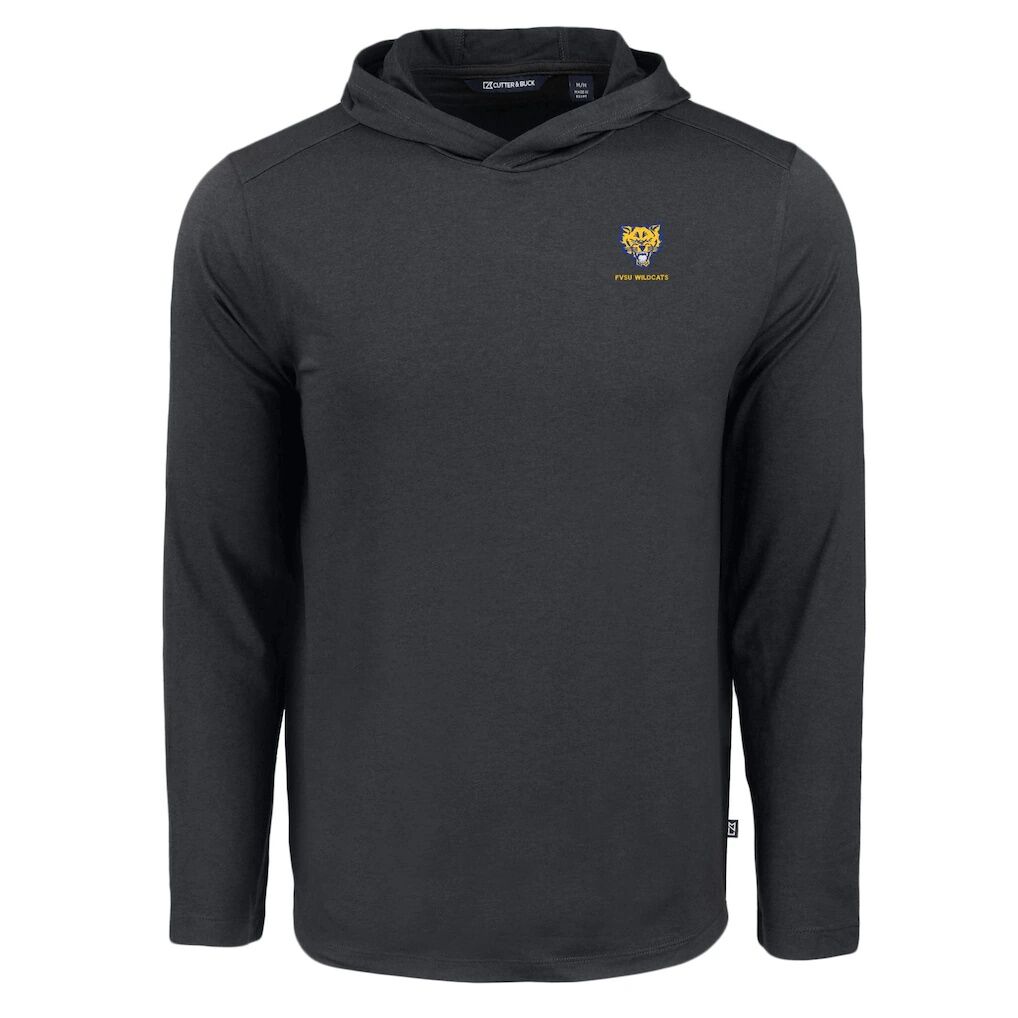 Fort Valley State Wildcats Cutter & Buck Coastline Epic Comfort Eco Recycled Long Sleeve Hoodie T-Shirt