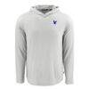 Embry-Riddle Eagles Cutter & Buck Coastline Epic Comfort Eco Recycled Long Sleeve Hoodie T-Shirt - Gray - Side View