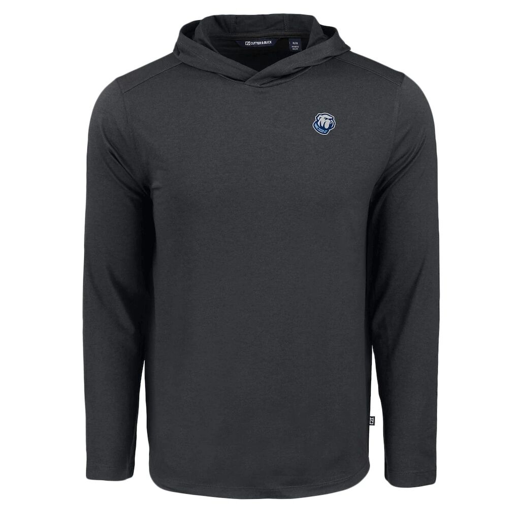 Citadel Bulldogs Cutter & Buck Coastline Epic Comfort Eco Recycled Long Sleeve Hoodie T-Shirt