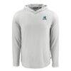 Citadel Bulldogs Cutter & Buck Coastline Epic Comfort Eco Recycled Long Sleeve Hoodie T-Shirt - Gray - Side View